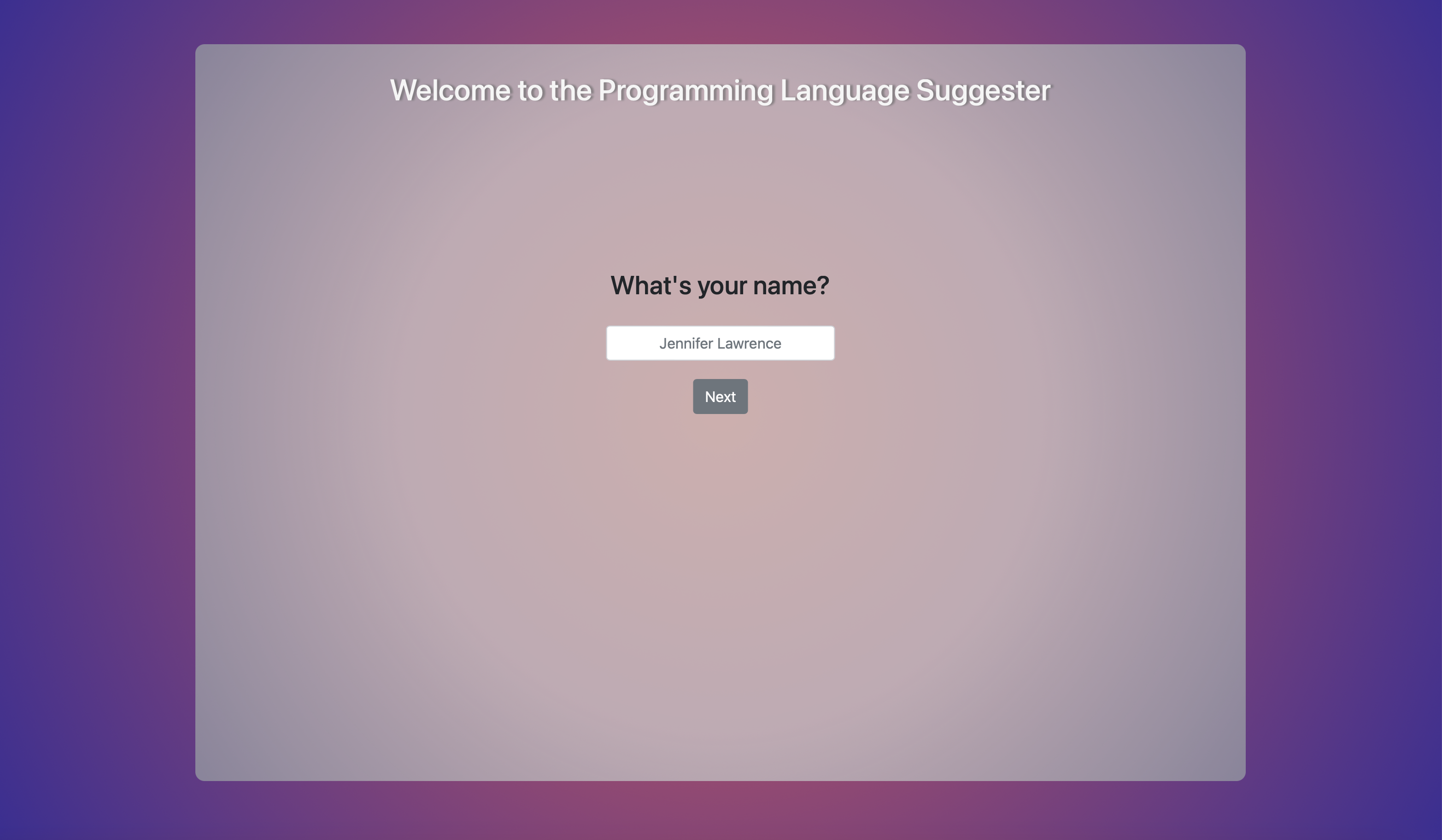 Photo of the Language Suggester website